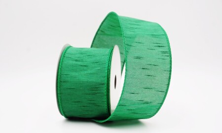 Fita aramada verde plissada, sanfonada e enrugada_KW0481GC-3-49